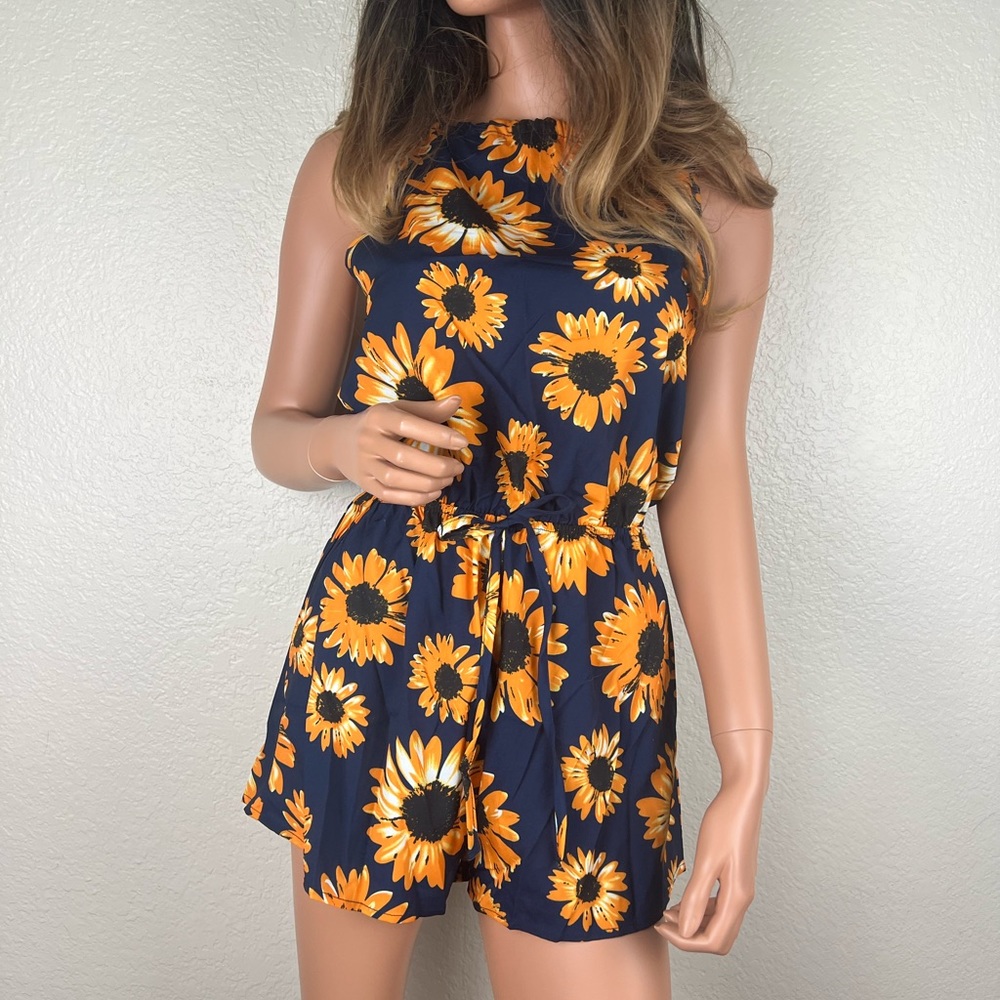 Floral Print Romper